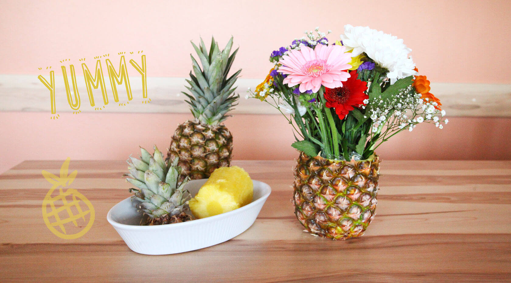 DIY: Sommerliche Ananas-Vase | FASHION5 Blog