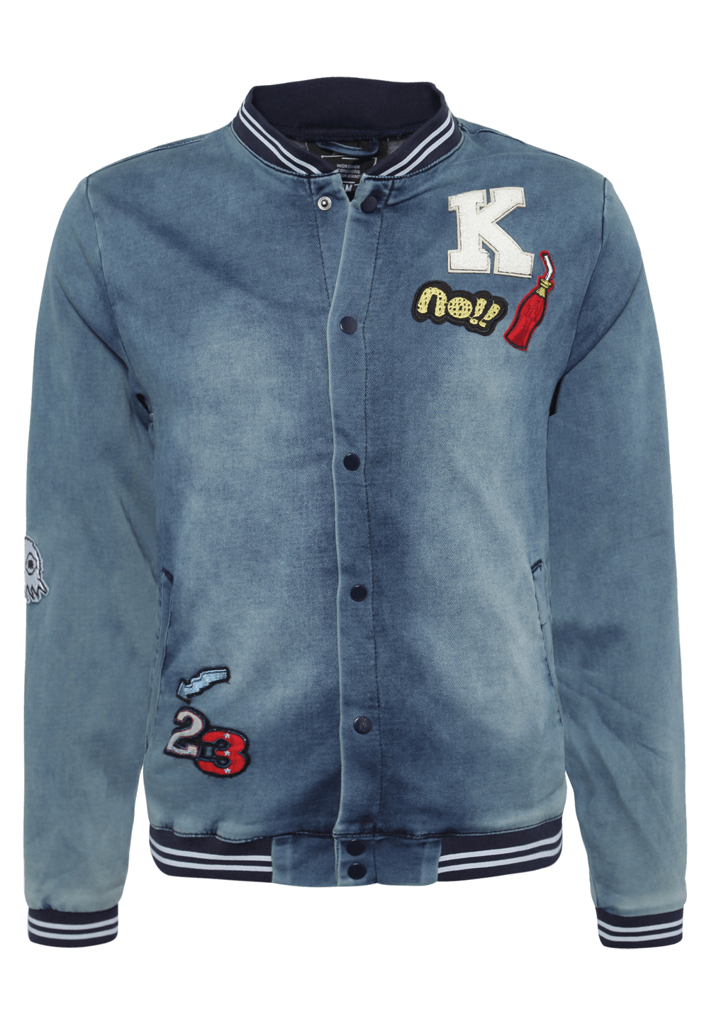 Jeans Bomberjacke mit Patches