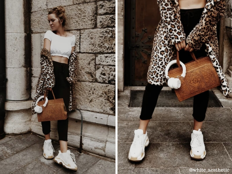 Blogger Outfit mit Leoparden Mantel